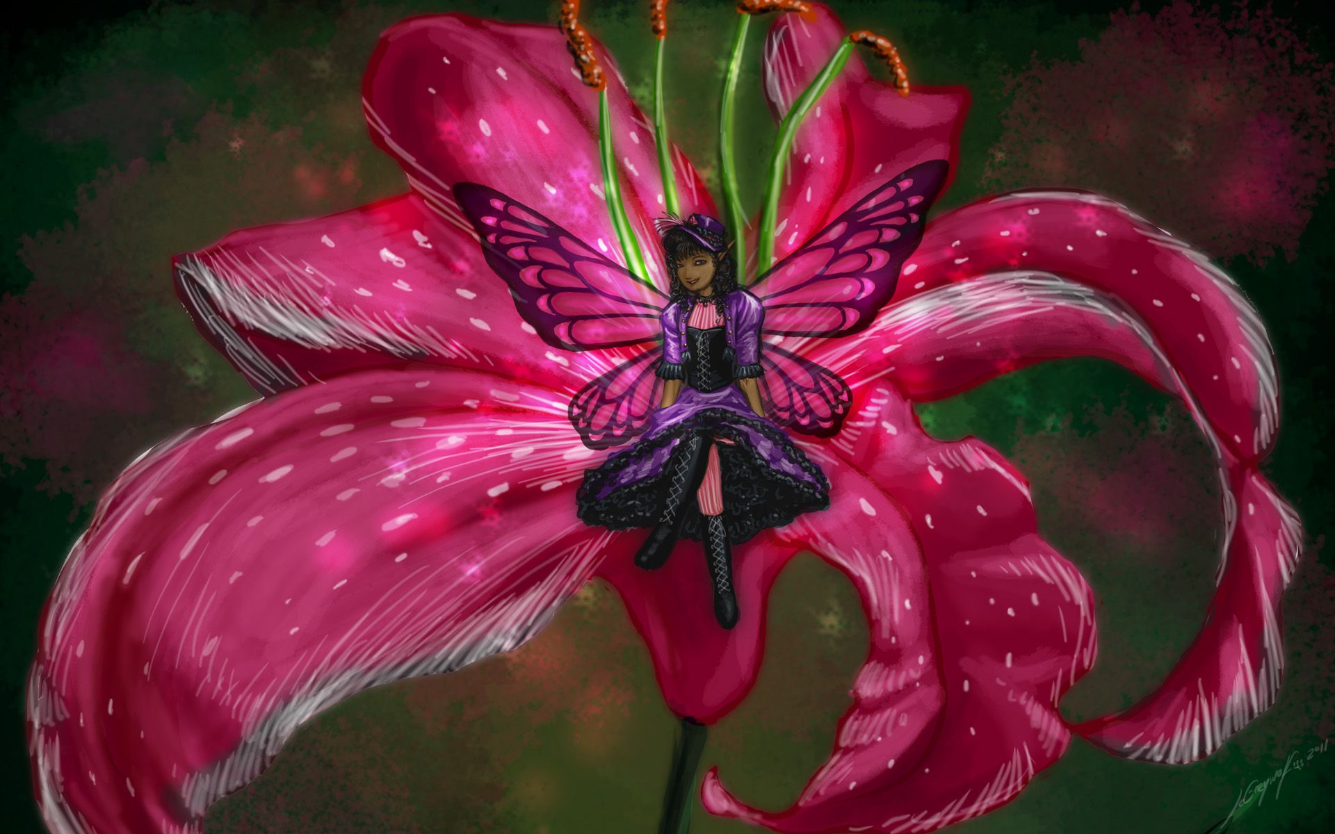 1920x1200 Butterfly Fairy Full Hd Wallpaper And Background Image 1920x1200