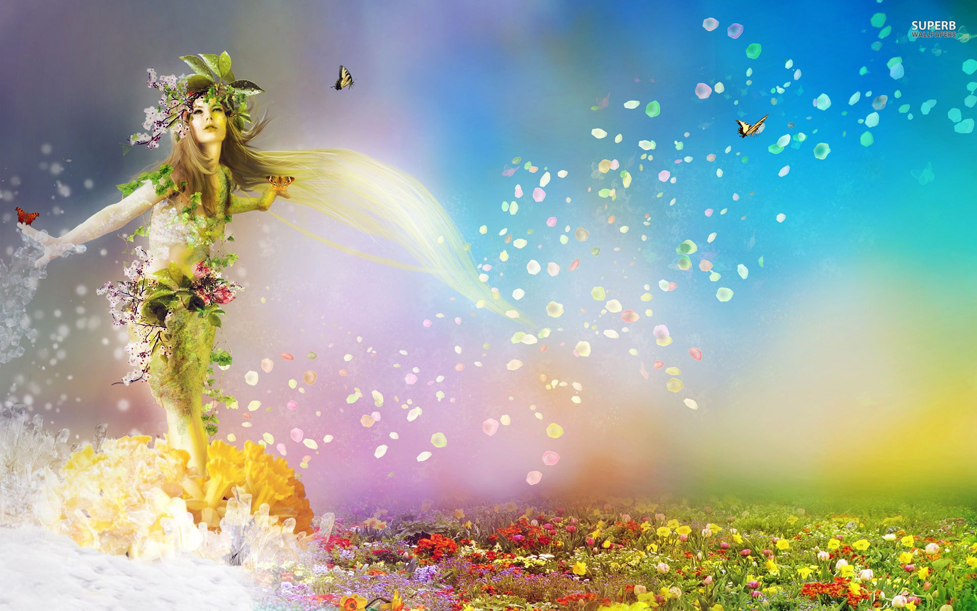 1920x1200 Spring Fairy Wallpaper Spring Fairy Wallpaper 1920x1200 All