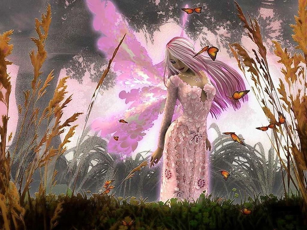 1024x768 Pink Butterfly Fairy Background Wallpaper Fairy Background Wallpaper