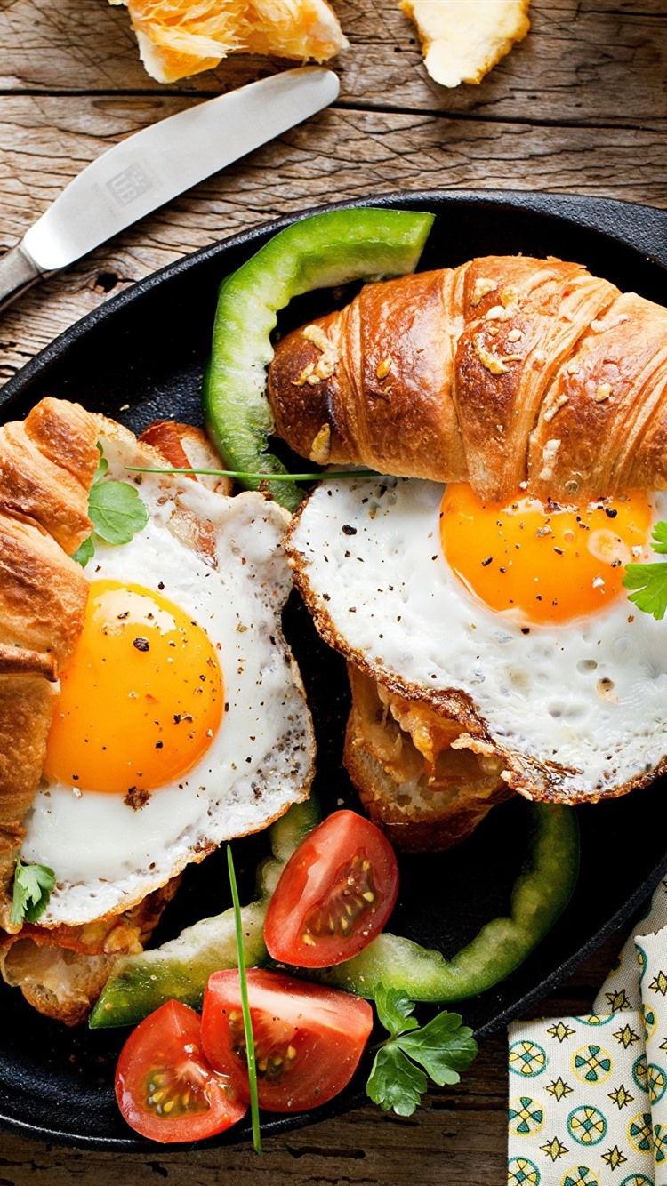 750x1334 Breakfast Bread Eggs Coffee 750x1334 Iphone 8 7 6 6s Wallpaper Background Picture Image