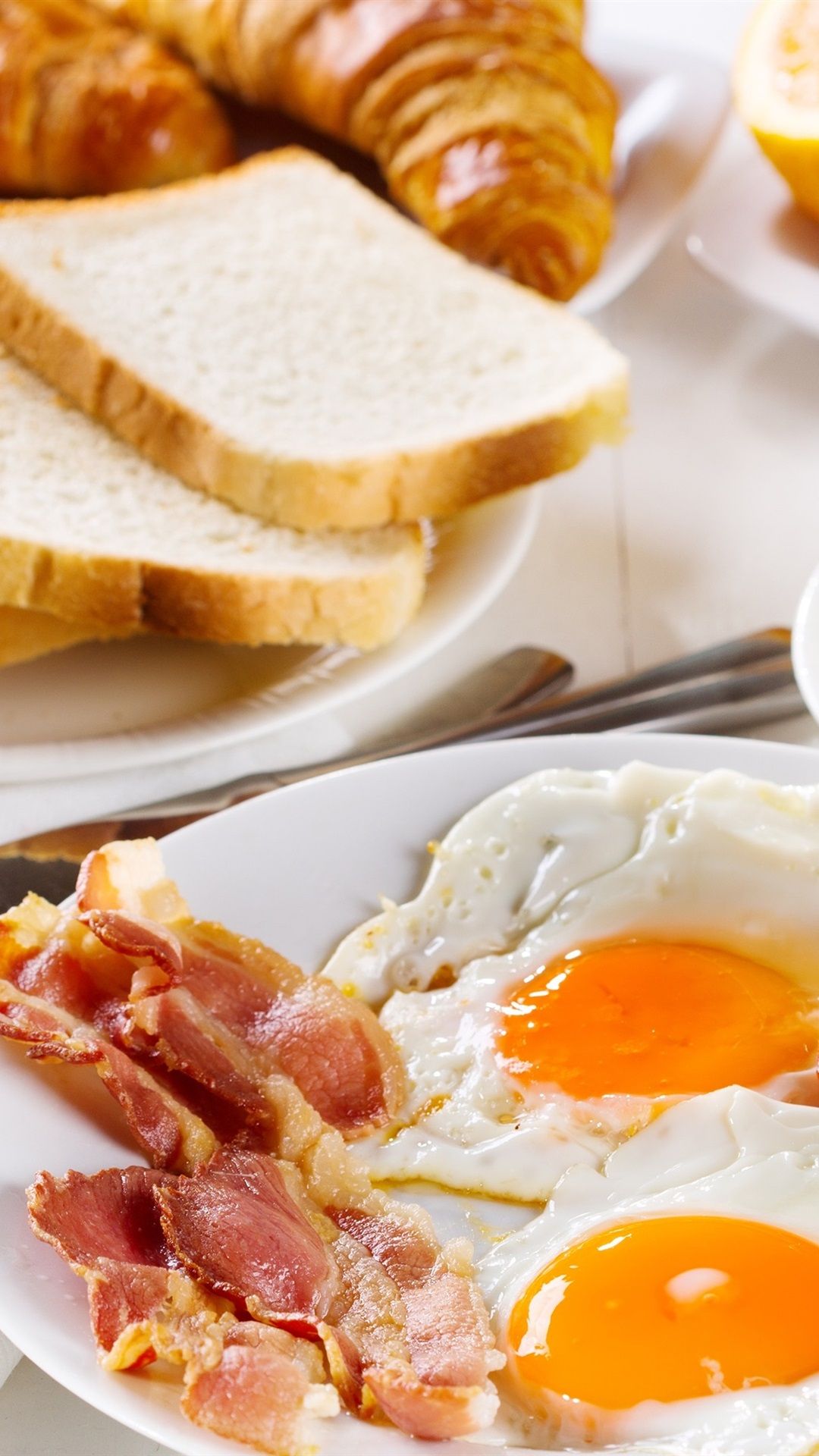 1080x1920 Breakfast Coffee Scrambled Eggs Bread Orange 1080x1920 Iphone 8 7 6 6s Plus Wallpaper Background Picture Image