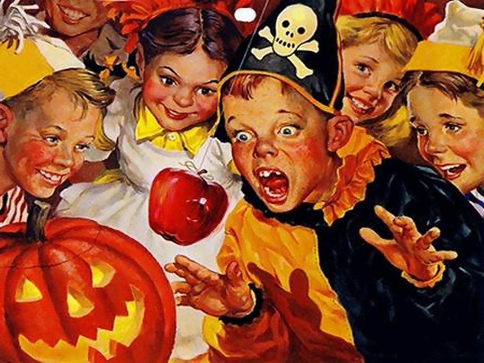 1600x1200 Vintage Halloween Wallpaper