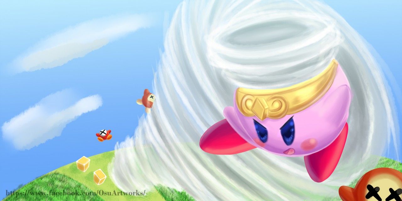 1280x640 Wallpaper Kirby Commission Cartoon Download Wallpaper